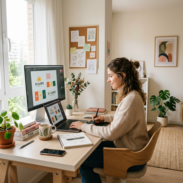 クリエイターの作業風景